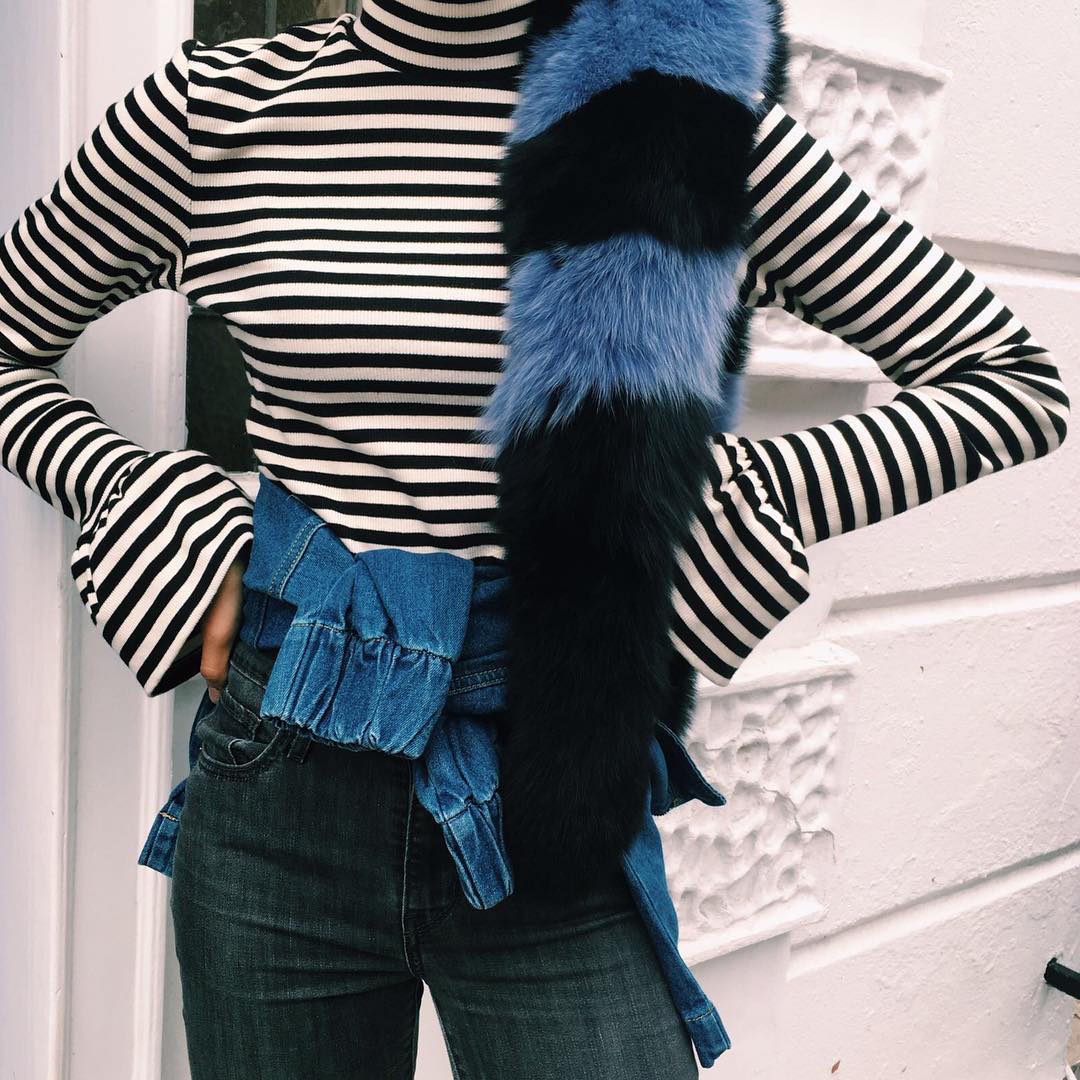 Get the look: Fur scarf