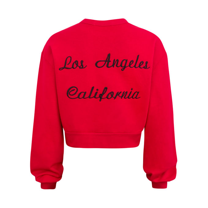 Short red LA sweatshirt