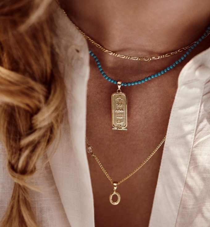 Pyramid Initial Charms