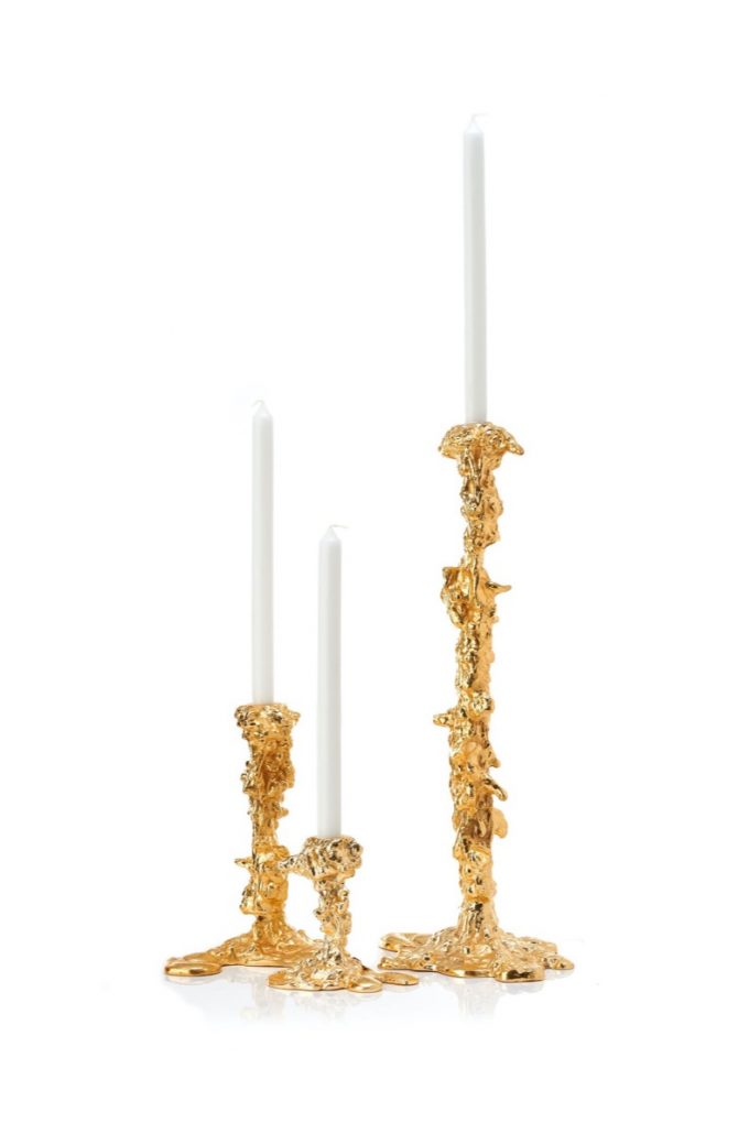 Drip Candle Holder XXL Gold