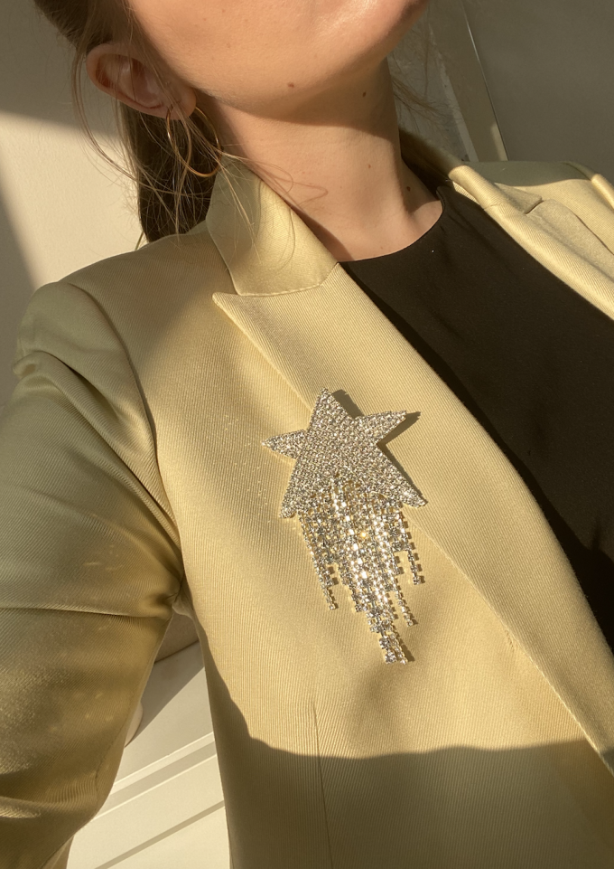 Black Star Brooch