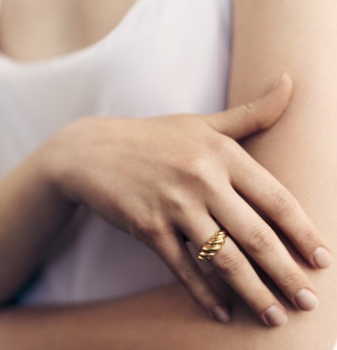 Pierścionek Wave Gold