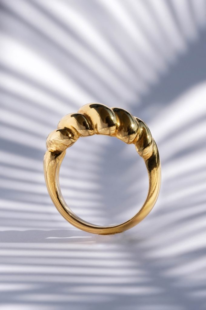 Pierścionek Wave Gold