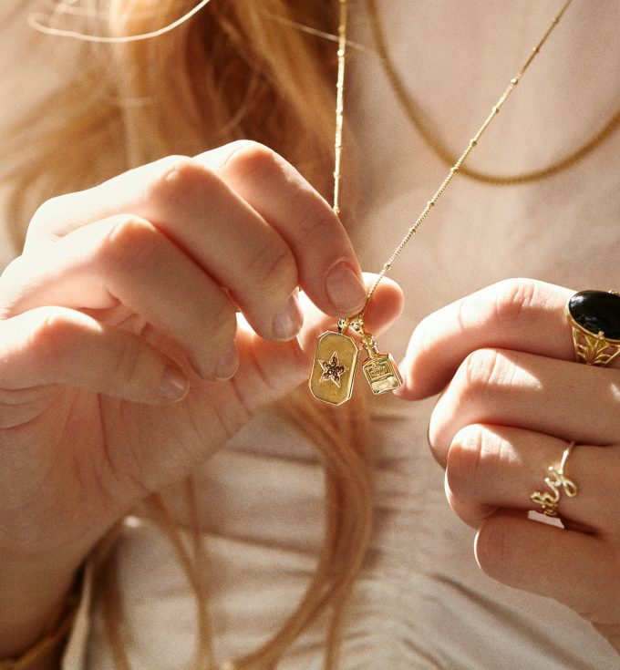 Dallas Tag Necklace Charm