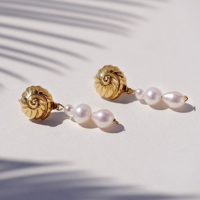 Kolczyki Venus in Pearls