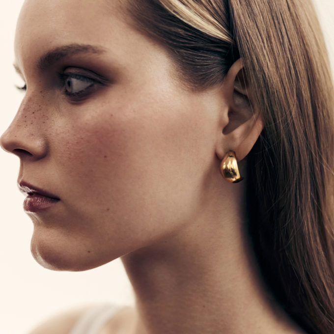 Concha Earrings Gold