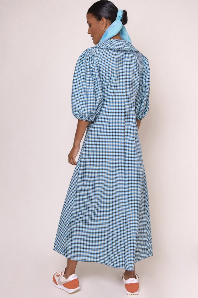 Liudmyla Green Black Seersucker