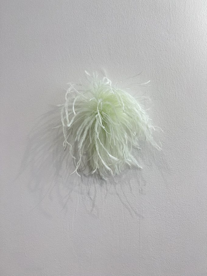Mint Feather Brooch