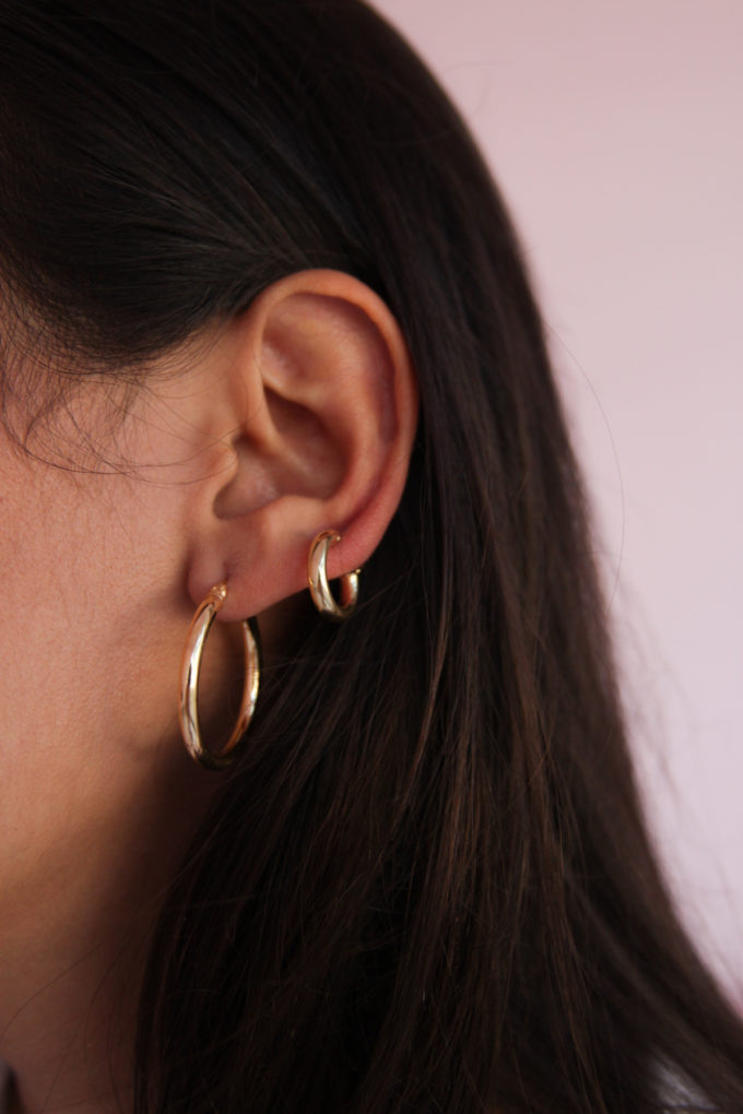 Large Hoops Gold