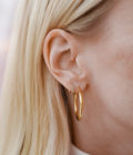 Large Hoops Gold - obrazek 3
