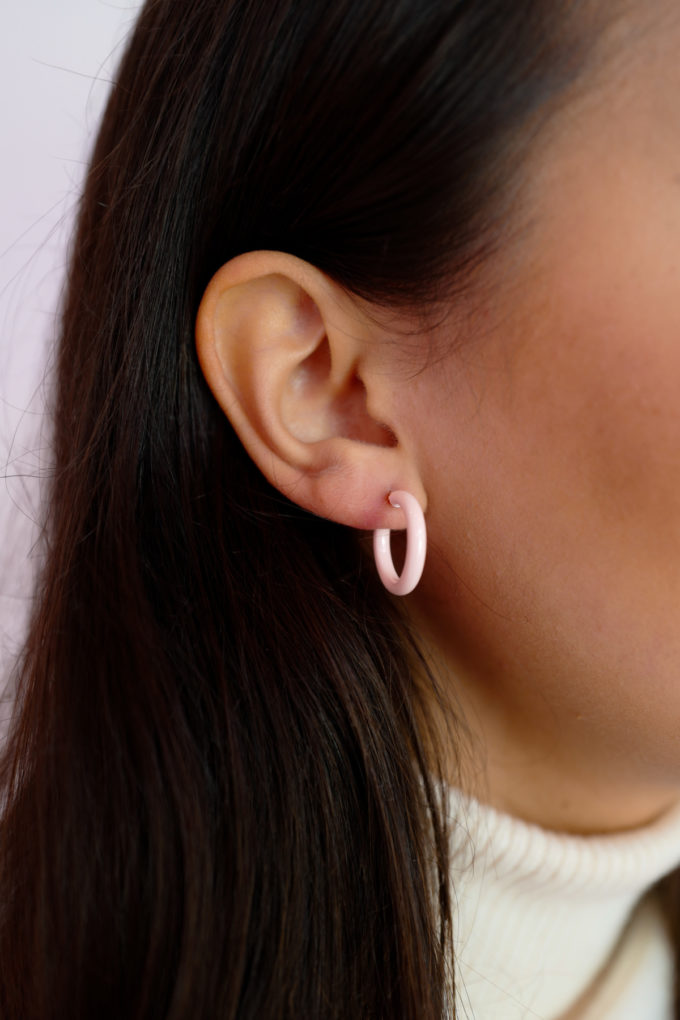 Medium Hoops Rosa