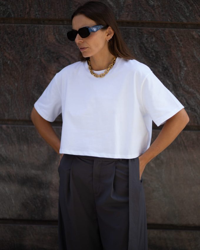 Crop Top Active White