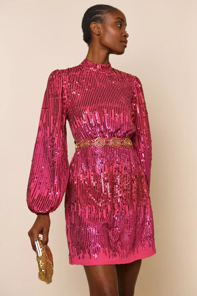 Lara Hot Pink Sequin