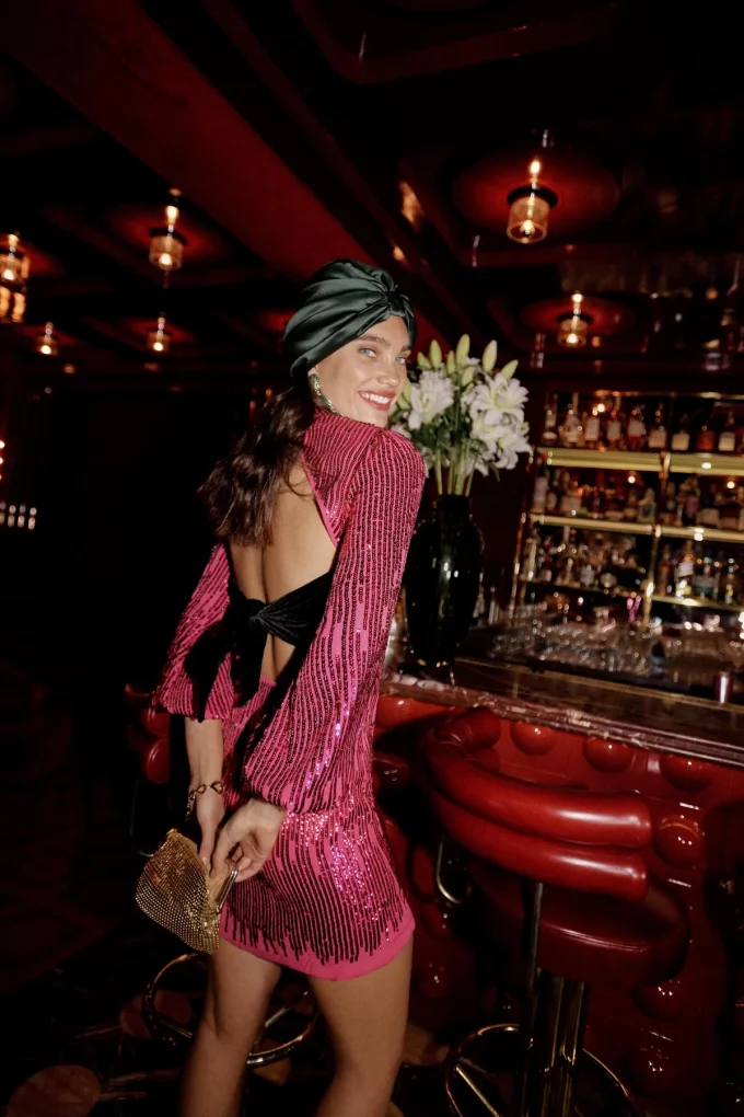 Lara Hot Pink Sequin