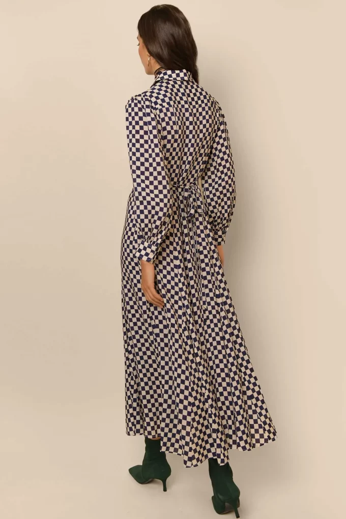 Maddison Navy Checkerboard