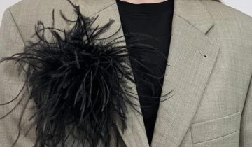 TREND: feather brooch