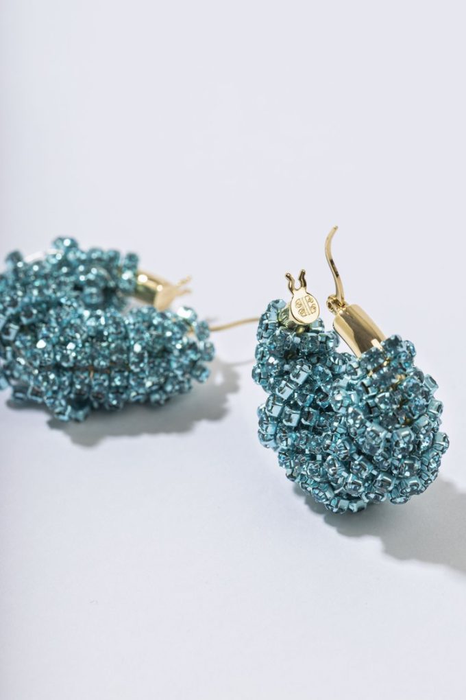 TURQOUISE FRINGE BALLS