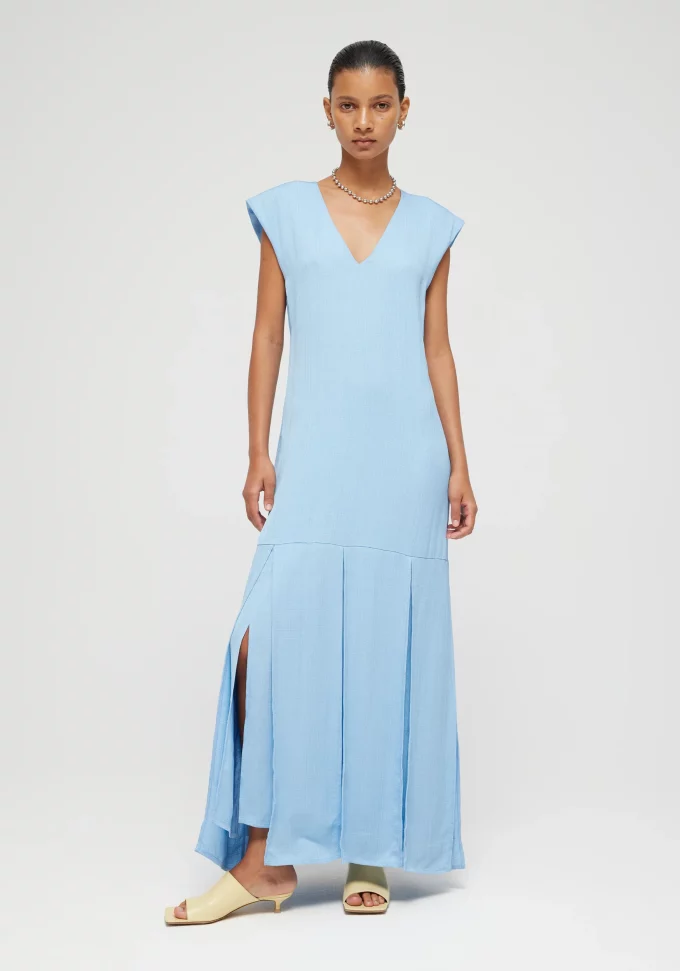 V-neck Panelled Dress