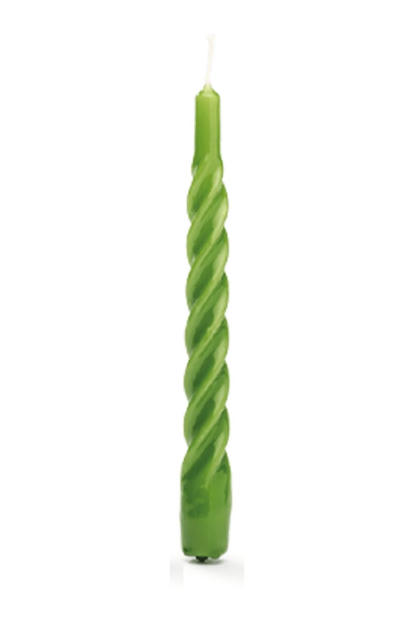 twisted candle green