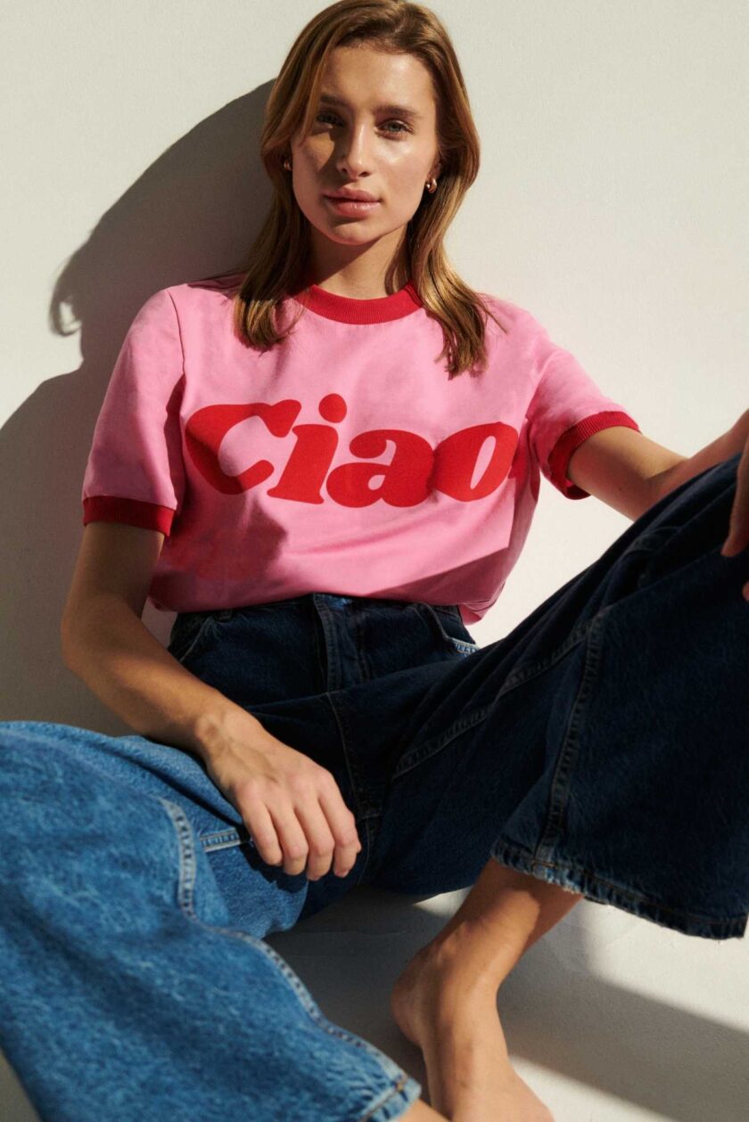 T-shirt ciao pink