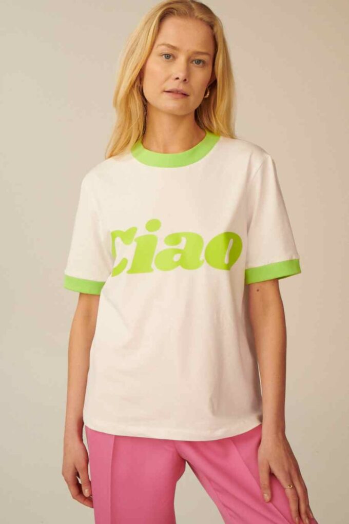 T-shirt ciao lime
