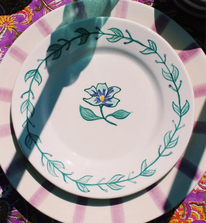 Hibiscus Breakfast Plate