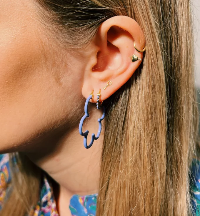 Single Cupid Stud Earring