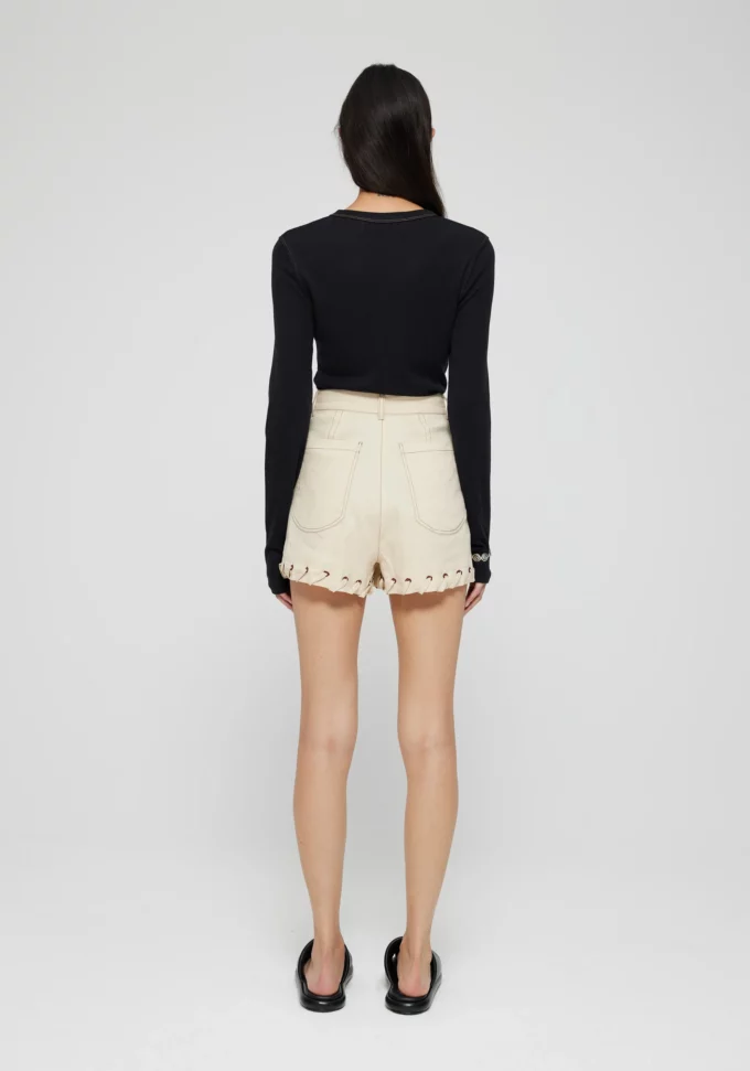 Contrast Stitched Top