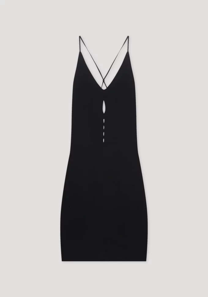 Knitted Cut - Out Dess Black