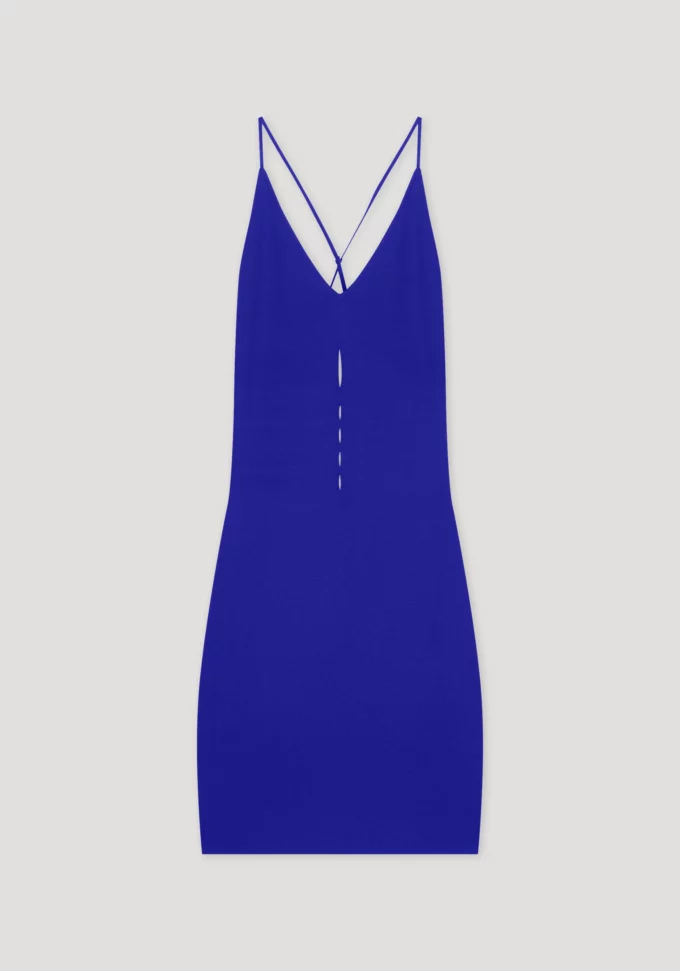 Knitted Cut - Out Dess Purple