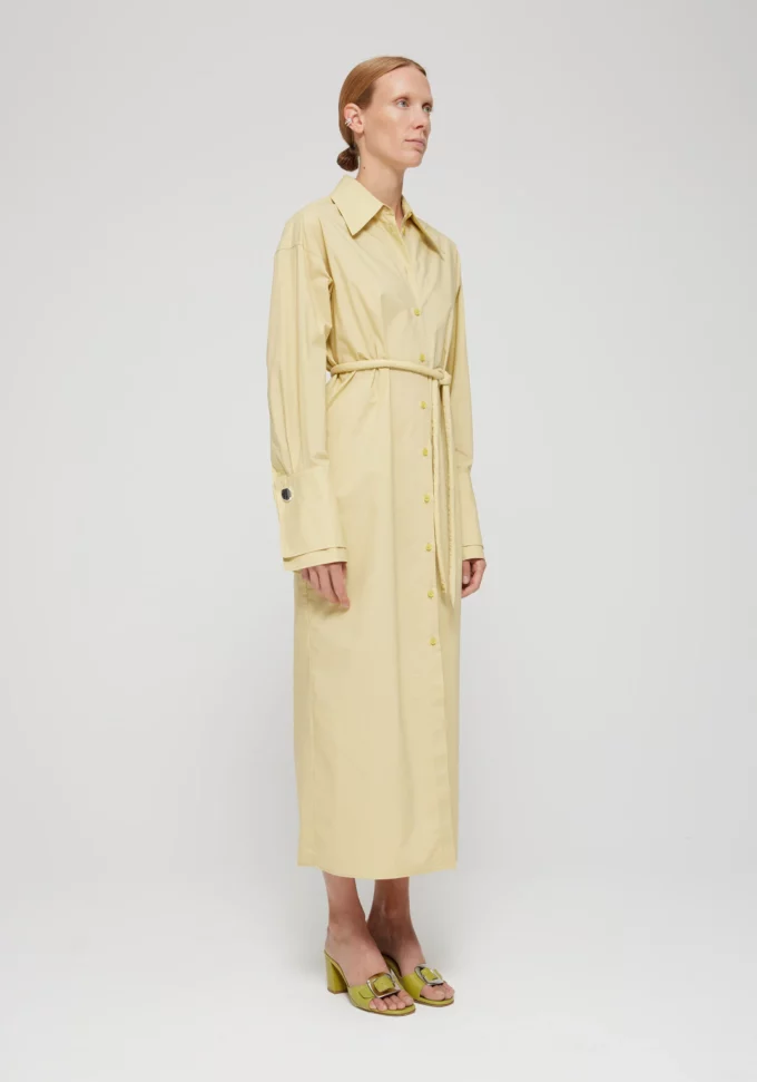 Double - Cuff Shirt Dress