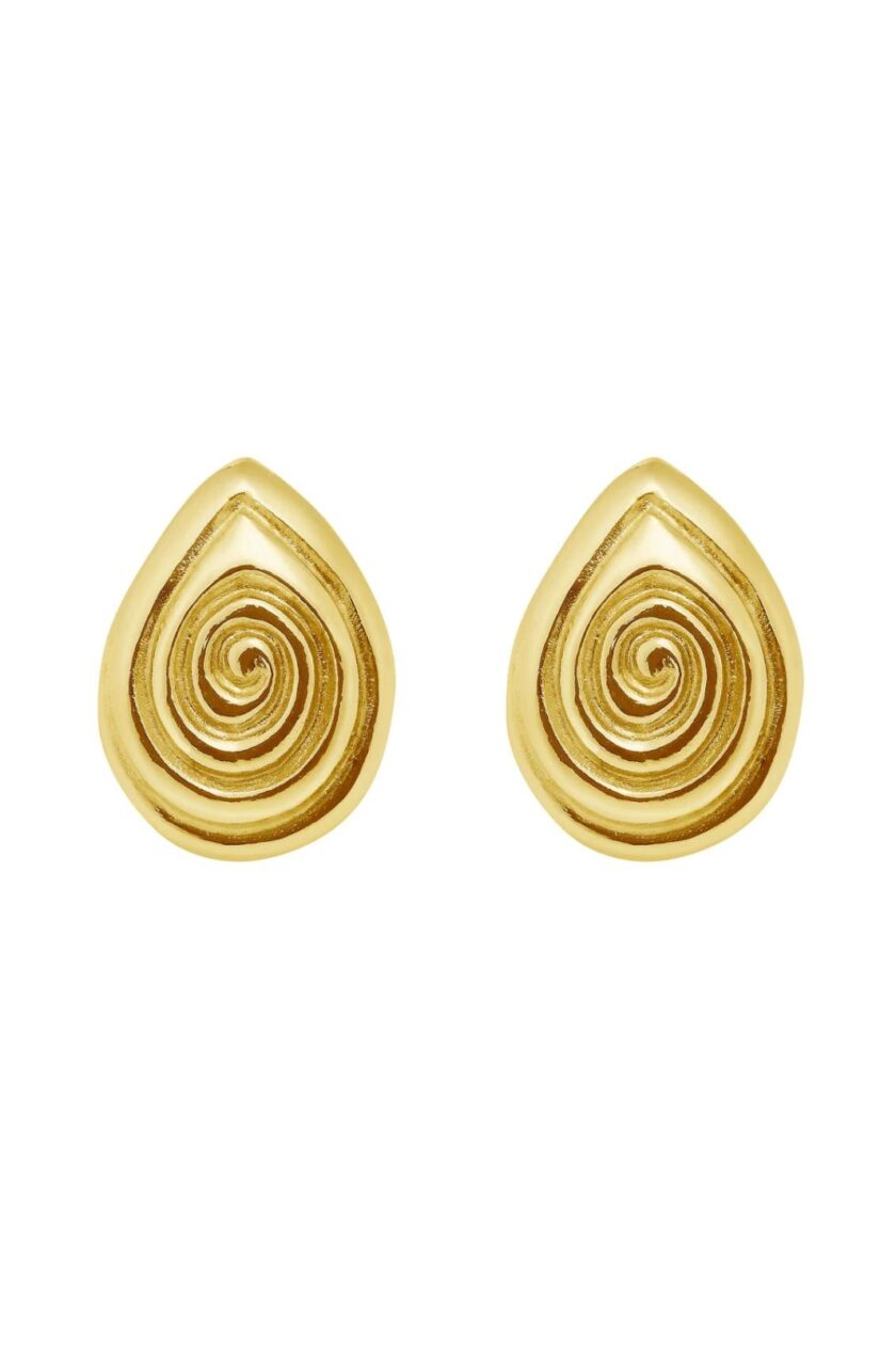 Escargot Gold Earrings