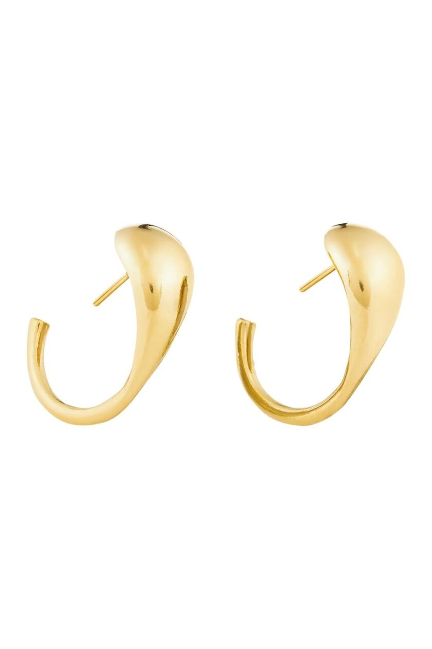 Splash Gold Hoop Earrings
