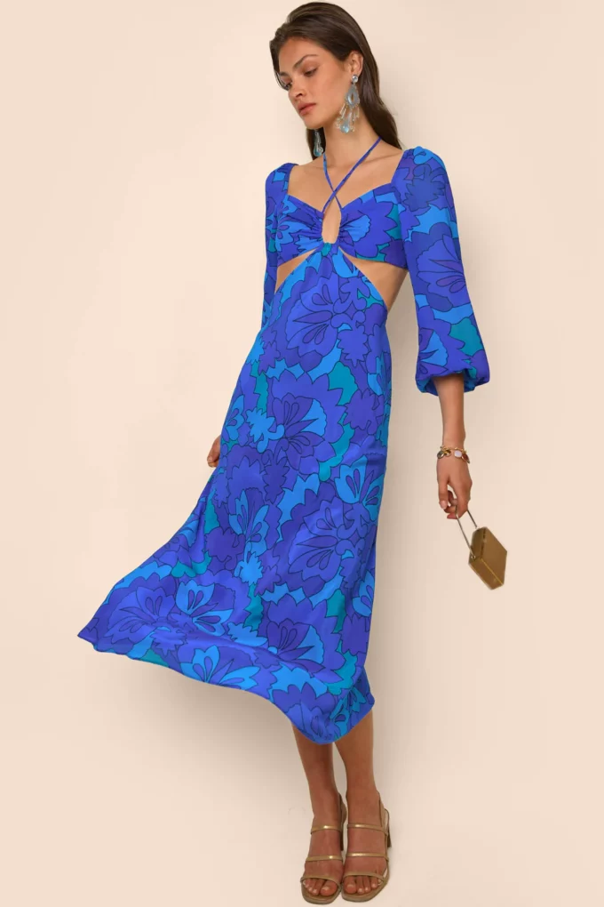 Kamilla Silk Cut-out Dress