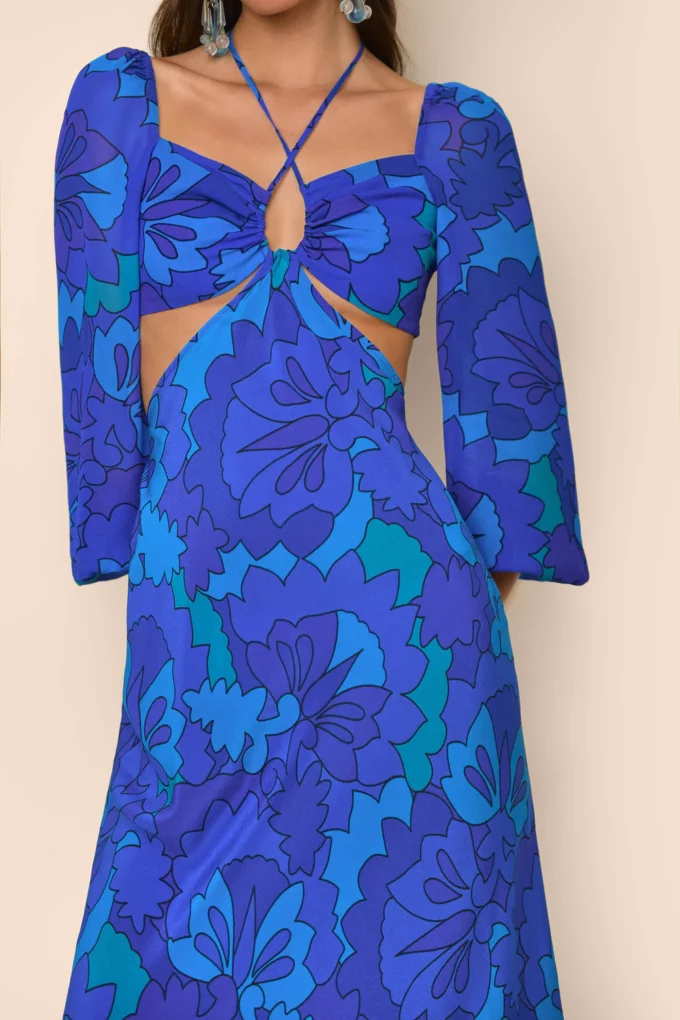 Kamilla Silk Cut-out Dress