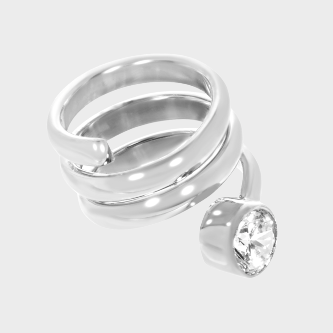 Pierścionek Bizot Strass Argent