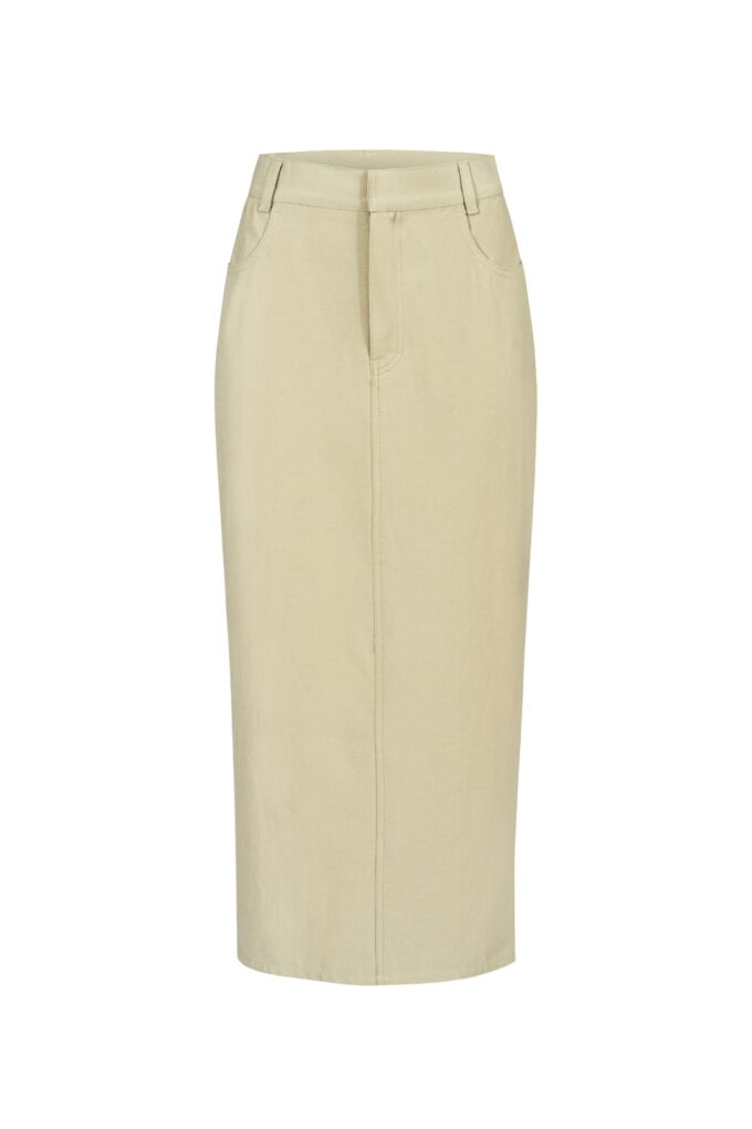 Piper Sage Midi Skirt