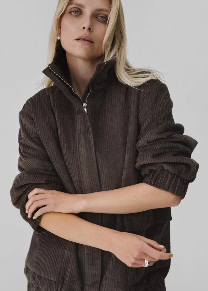 Hudson Corduroy Bomber Jacket