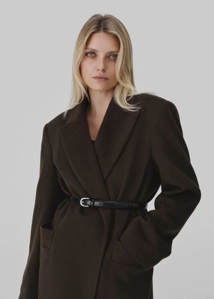 Rowan Brown Wool Coat