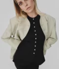 Monica Buttoned Up Top - obrazek 2