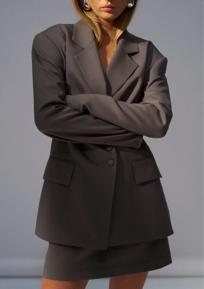 Sophie Mini Skirt Taupe