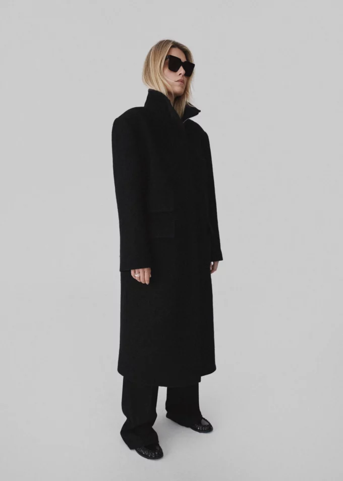 Tatum Black Wool Coat
