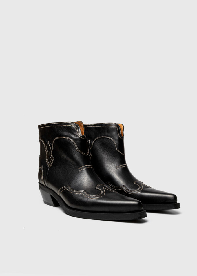 Kowbojki Western Black