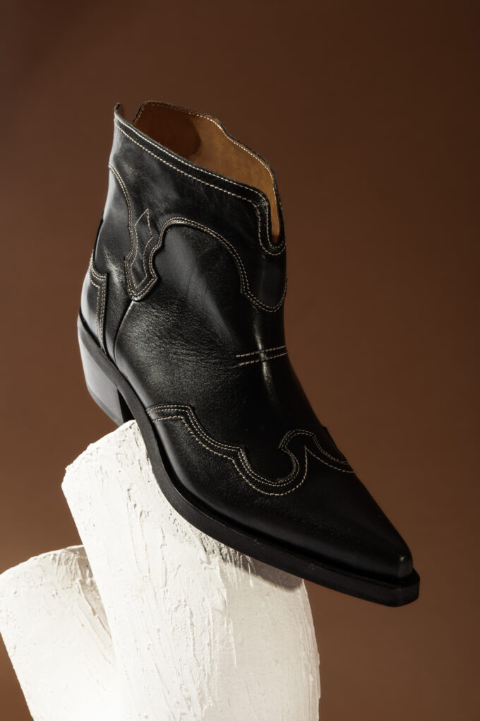 Kowbojki Western Black