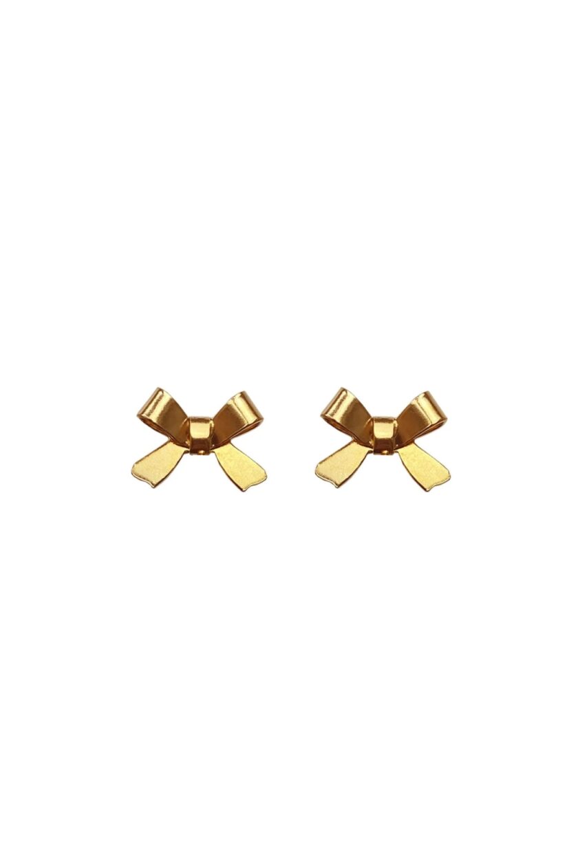 Bow Earrings Gold