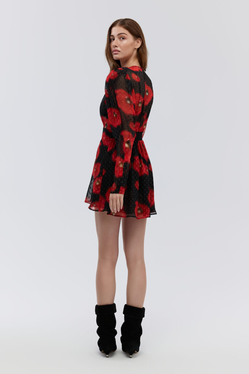 Heidi Dress Red Poppies - Image 4