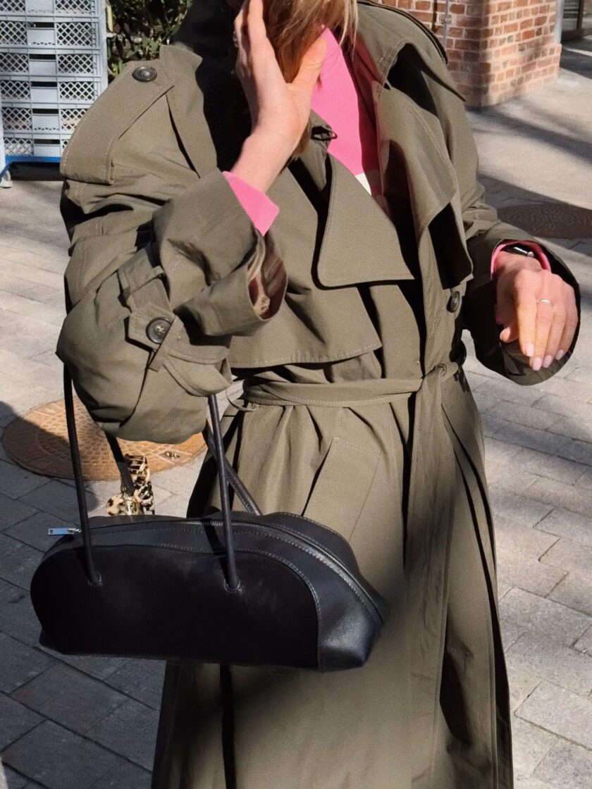 Hunter Trench Coat Olive - Image 4