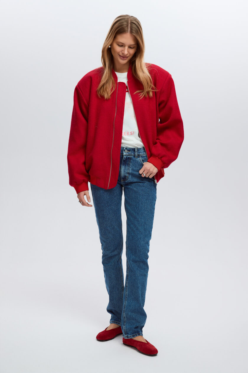 Kurtka Hailey Red Boucle