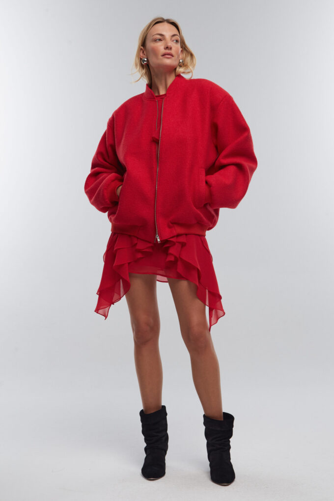 Kurtka Hailey Red Boucle