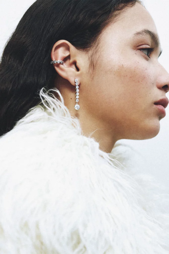 Zirconia Silver Earrings